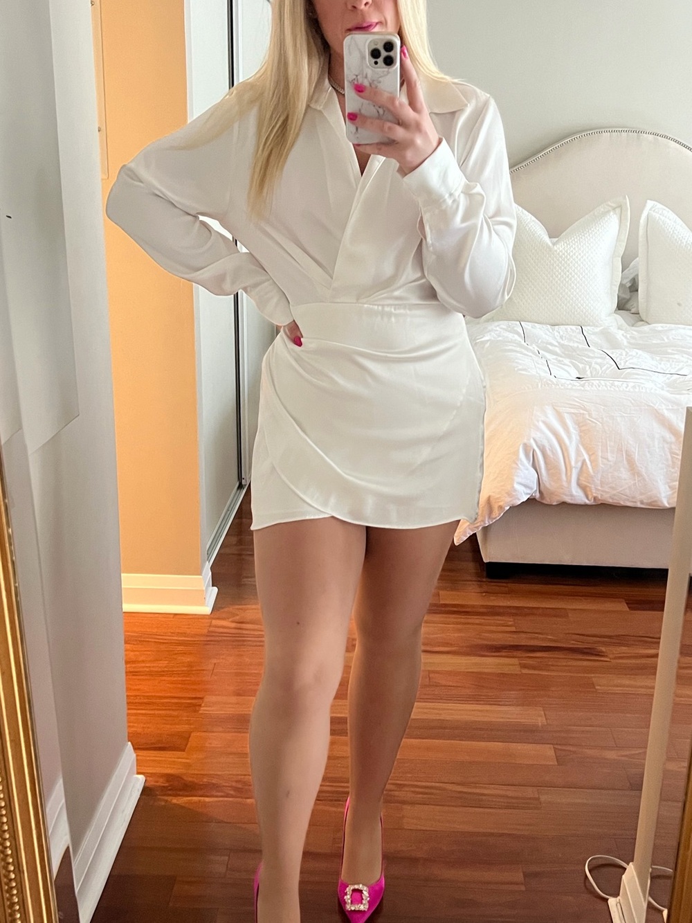 Zara Satin Mini Dress